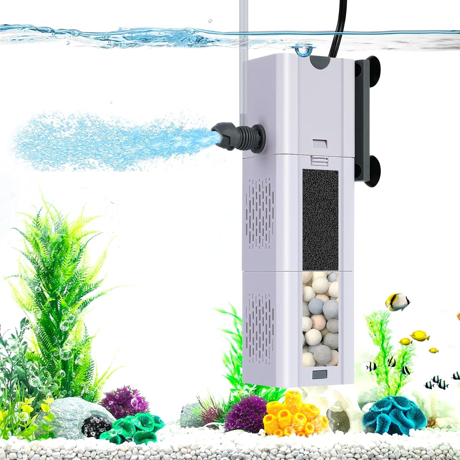 Double Deep Internal Aquarium Filter